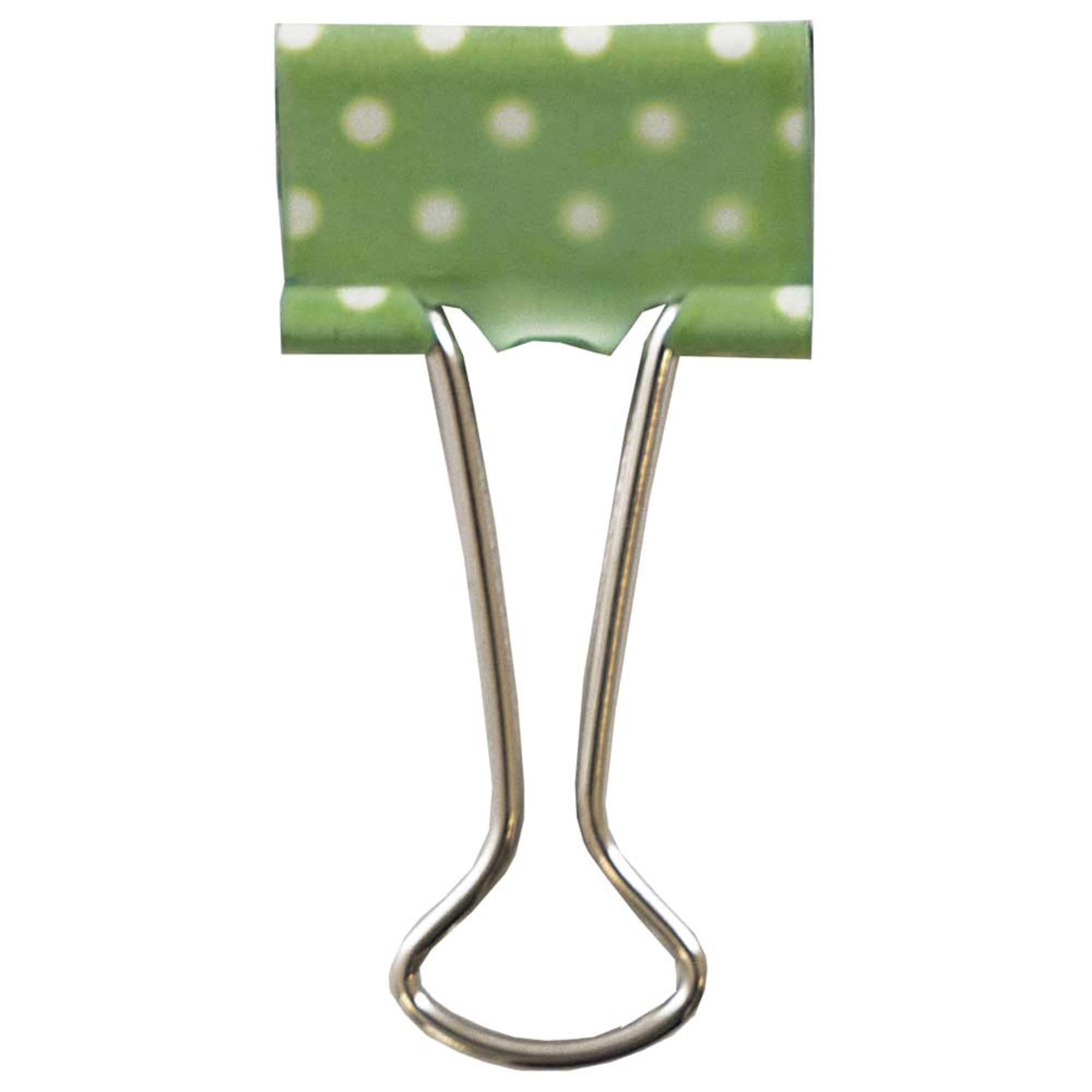 JAM Paper Fashion Polka Dot & Damask Binder Clips